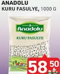 TARIM KREDİ ANADOLU KURU FASULYE 1000 G TARIM KREDİ ANADOLU KURU FASULYE 1000 G